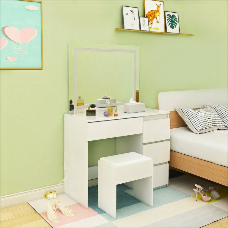 Dressing table deals with mirror wayfair